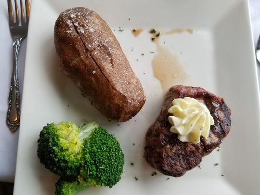 Filet with baked potato