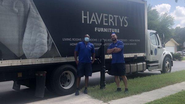 Best delivery service in San Antonio!  Havertys