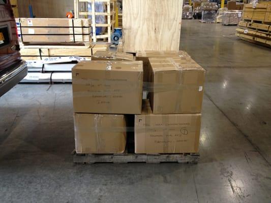 Small Pallet shipment to Madras, India