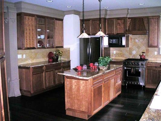 Cherry kitchen cabinets