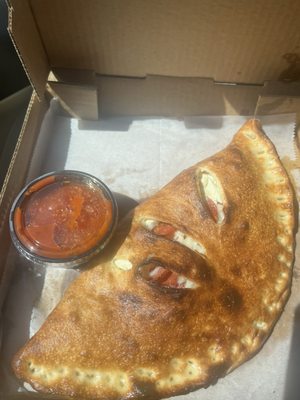 Pepperoni calzone which was very delicious