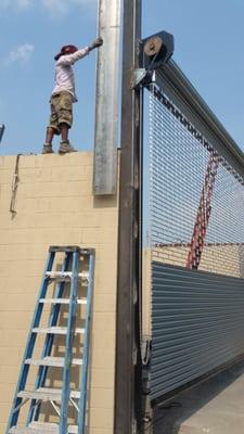 Heavy-Duty Rolling Gate Installation