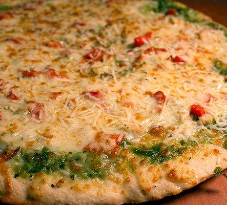 Pesto Chicken specialty pizza