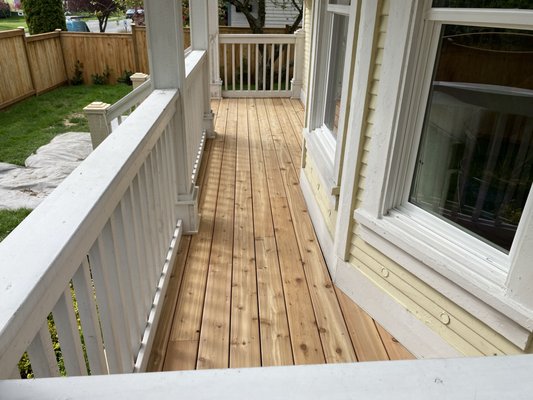 New decking installed.