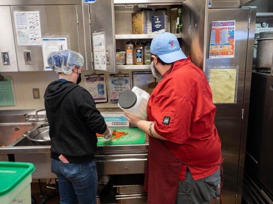 ARCH provides kitchen skills to our youth and meals are provided at no cost to residents.