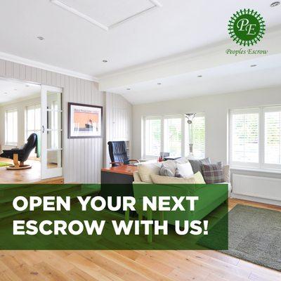 Peoples Escrow is proud to have a Team with experience to ensure we have a smooth transaction!