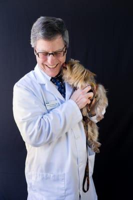 Dr. David Gordon and a favorite patient!