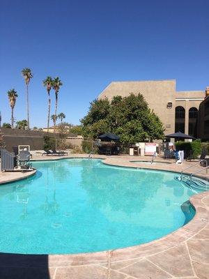 Pool and hot tub area