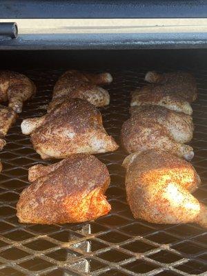 Smoked Quarter leg chicken