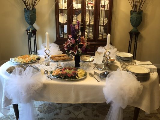 Let us take all the work out of your bridal shower so you can enjoy your guest.