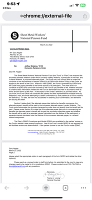 Fix the errors on the QDRO THAT YOUR  YOU DID Gary!! YOU CHARGE THE Money BUT WONT FIX YOUR ERRORS!!  See letter addressed the you Gary!!