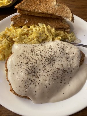 Country Fried Steak and Eggs