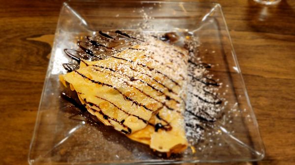 Nutella and banana crepe