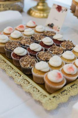 Assorted mini cupcakes