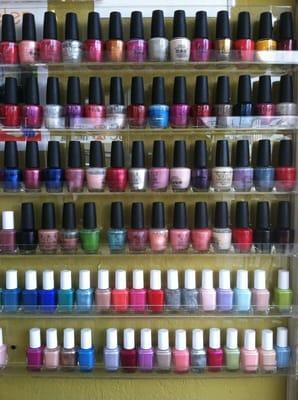 Helen has Great color collection - OPI & Essie.