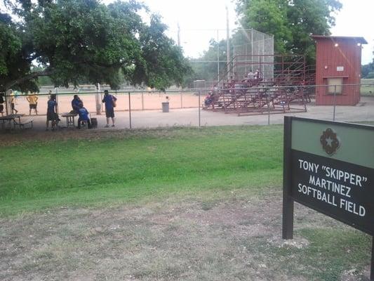 Tony "Skipper" Martinez Softball Field in Brackenridge Park.