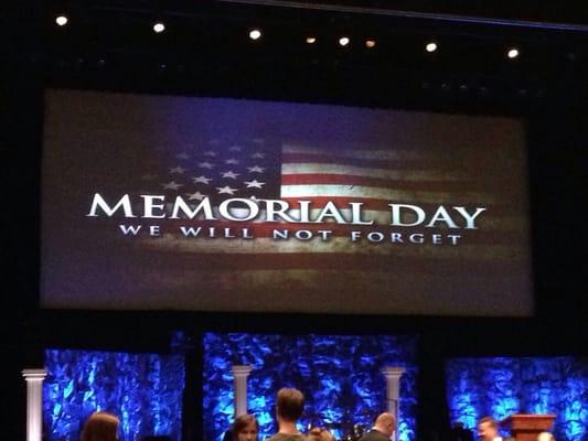 Cornerstone for Memorial Day service