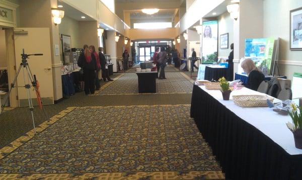 Hallway outside of the conference rooms