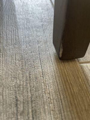 Worn finish on new chair