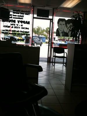 In the chair view to the outside :) getting the hair done up