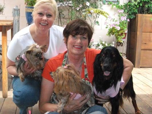 Nina, The Pet Pal with Tallulah and friends at our annual Dog Birthday Bash!