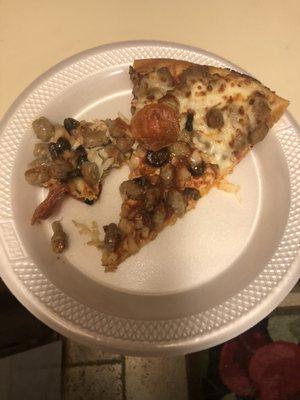 Half topping fell off