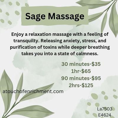 Sage Massage