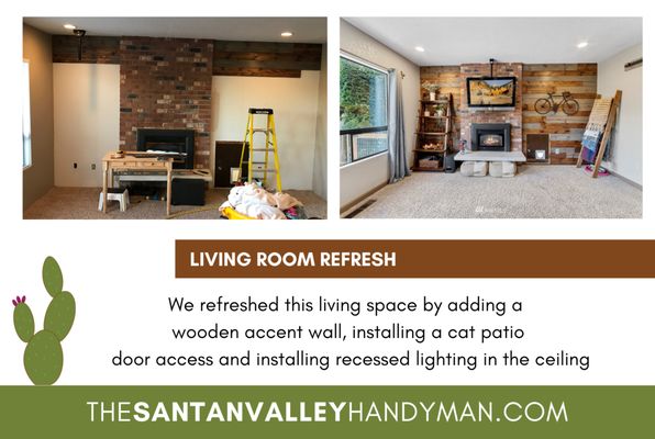 Living Room Upgrade by San Tan Valley Handyman