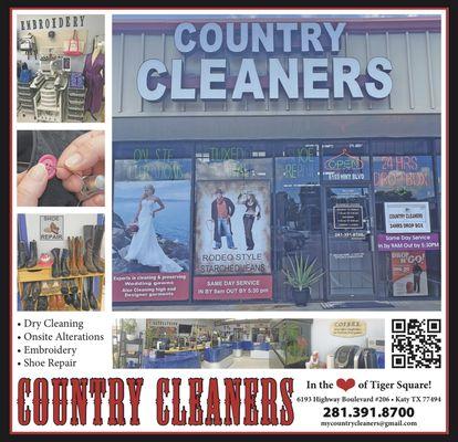 ONE  STOP SHOP  Dry Cleaner, Alterations, Embroidery, Show Repair !!