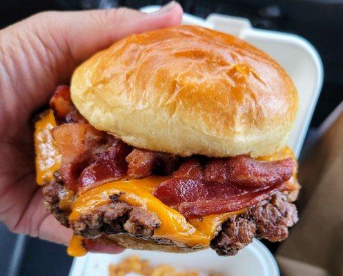 BBQ Bacon Meltburger,  looks exactly right