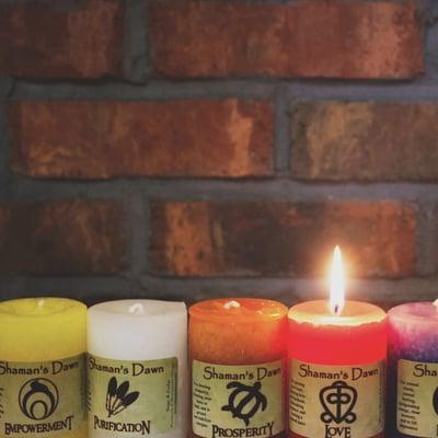 Shaman's Dawn Spiritual Candles. Blessed by the Shaman himself!