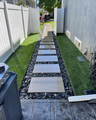 Oaks Paver Stepping Stone Walkway