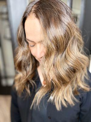 Beautiful balayage color for a timeless look that will grow out seamlessly