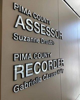 The Pima County Recorder is Gabriella Cázares-Kelly.