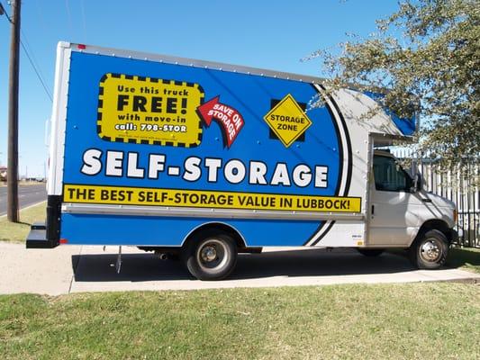 Use our moving truck FREE when you move in!