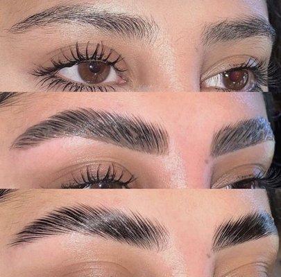 Eyebrows lifting + lamination & tinting