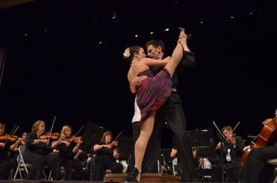 Dancers Michael Jagger and Elyse Sparkes, June 2011 Pops Concert