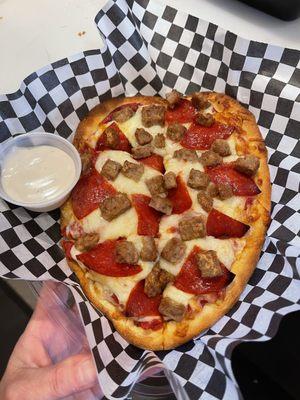 Try on of our many option available for Flat Bread Pizza Combos.