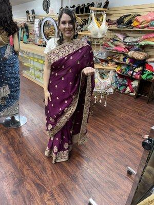 They have a wide selection of beautiful Saris