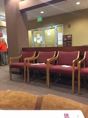 Waiting room... I was trying to be sneaky but .. Failed.