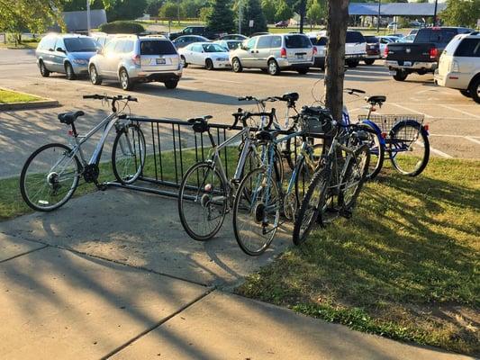 Bike Rack on West Side of Station