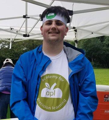 Volunteer at the APL Fun Run, June 2019.