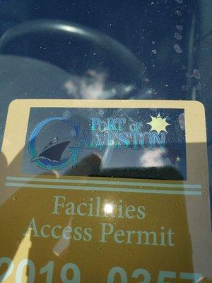 Port of Galveston Cruise Facilities Access Permit