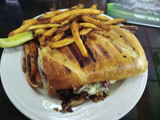 The Cuban sandwich special with Cajun Fries.