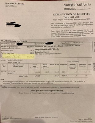 Physician group Billing for COVID Rapid Test. PA asked me 4 different ways if I had any other medical issues - NO!