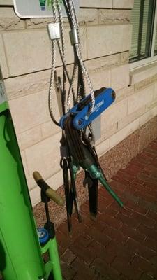 Northeastern University Public Bike Repair Stand