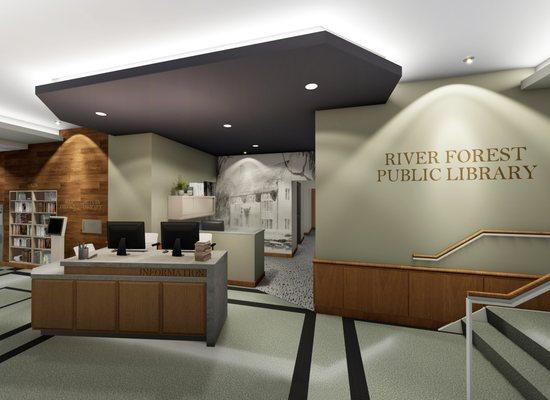 River Forest Public Library Lobby