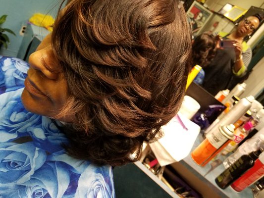 Natural hair pressout#compliments