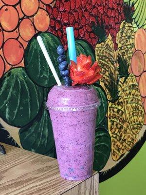 Strawberry & blueberry smoothie