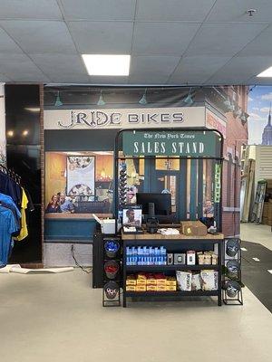 Jride Bikes sales counter